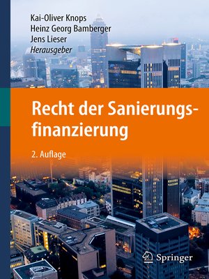 cover image of Recht der Sanierungsfinanzierung